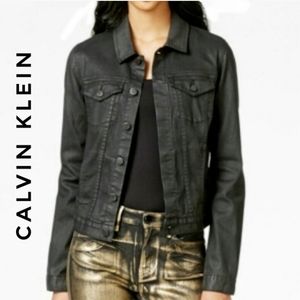 calvin klein jean jacket black